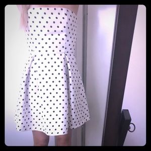 White polka dot dress
